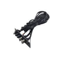 Cable de Panel frontal USB para chasis de ordenador, placa de circuito de Audio, USB 3,0, USB 3,1, Cable extensor de placa I/O, micrófono SPK