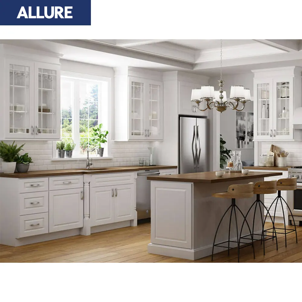 Allure Painting Stratifié Tiny Compact Rustic Remodeling Luxury L Shape Full Set Small Kitchen Island Cabinet Ideas