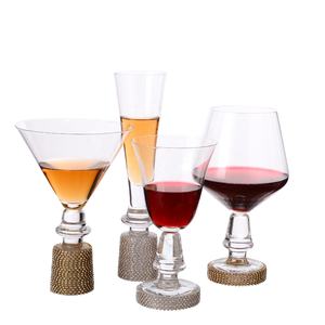 Logo personnalisé verres à cocktail base diamant argent or cristal pour Mojito <span class=keywords><strong>Martini</strong></span> Margarita Pina Colada - Product Image 2