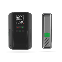 Démarreur de voiture portable 14,8 V, gonfleur de pneus, compresseur d'air, pompe à air, lumière d'urgence, moniteur de pression des pneus, affichage LED en plastique