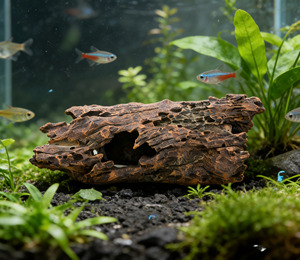 Reptielenhule van hars met waterbak en voederbak voor baardagamen, hagedissen, gekko's, heremietkreeften en terrariumdecoratie - Product Image 5