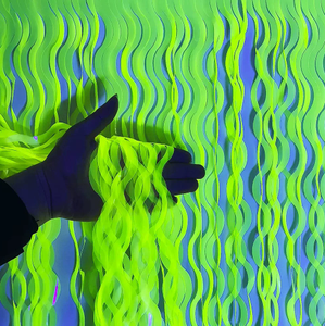 Neon Theme Fluorescent <strong>Table</strong> Skirt Rain-like Design Dessert <strong>Table</strong> <strong>Decoration</strong> for Birthday <strong>Festive</strong> Promotional Party Supplies - Product Image 4