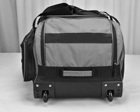 Sac de voyage à roulettes, sac de sport en polyester de 100 L avec barres de traction pour équipement de course de moto