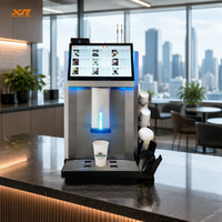 Distributeur automatique de café commercial XY avec 3 compartiments, paiement par carte de crédit et pièces, SDK activé