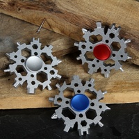 Outil multifonctionnel Star Tool Fidget Spinner Clé en forme de flocon de neige Clé étoile multi-tailles MINI Jouet anti-stress Populaire dans le monde entier