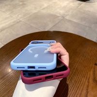 Coque de téléphone portable mate dépolie en promotion pour iPhone 18 Pro Max, coque arrière transparente magnétique antichoc pour iPhone 17 16
