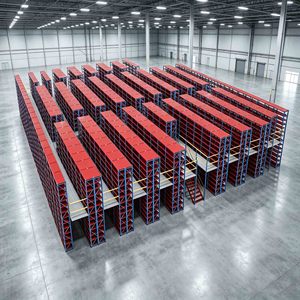 Plateforme de <span class=keywords><strong>mezzanine</strong></span> en acier sur mesure avec garde-corps en <span class=keywords><strong>verre</strong></span> de sécurité, système de stockage industriel multi-niveaux pour entrepôt, approvisionnement direct usine - Product Image 1