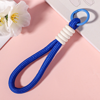 Llavero de cordón al por mayor, cordón abrible y colorido para teléfono móvil, llaves, mochila, cuchillo, correa de paracord con anillo para dedo, llavero