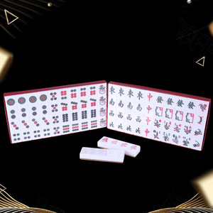 Juego de Mahjong de Cristal Acrílico de 36 mm, 88 Piezas, Estilo Singapur Malasia, para 3 Jugadores - Product Image 1