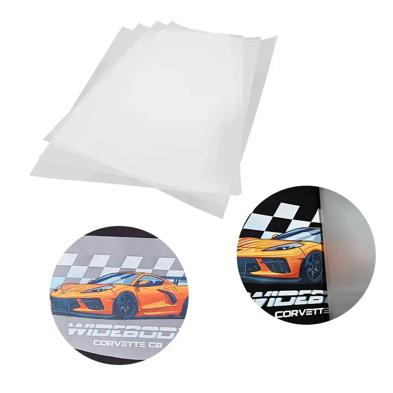 13 Zoll Dtf Pet Film Matte Hot Peel Film A3 A4 Dtf Wärme übertragungs druck Filmrolle zu Rolle Kunden spezifischer Service