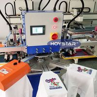 Rotatif 3 Couleurs T-Shirt Machine D'impression D'écran avec Séchoir