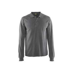 BLAKLADER - 338810509400S Polo de manga larga Gris-EAN 7330509482148 CAMISETAS Y POLOS DE TRABAJO - Product Image 1