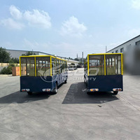 Bus touristique électrique efficace 20 places, mini-bus solaire Q235B, structure en acier, couleur personnalisée, batterie au plomb-acide