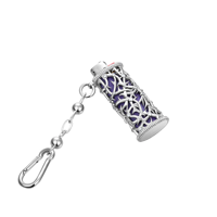 Étui à briquet Moissanite Thorn Encase en or blanc et argent sterling 925, personnalisé, bijoux hip-hop pour rappeurs, cadeau pour hommes et femmes