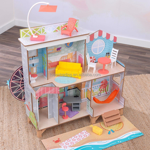 Juego de Imitación para Niños, Rueda de la Fortuna de Madera para Casa de Muñecas con Accesorios, Muebles de Juguete para Habitación - Product Image 2