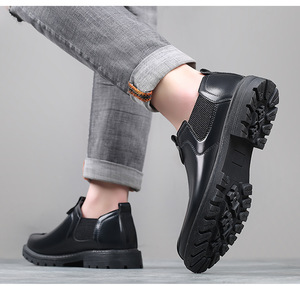 Scarpe da Lavoro Martin da Uomo 2025: Stivali Casual in Pelle Retrò Britannici Alti alla Caviglia, Leggeri e Traspiranti per Primavera e Inverno - Product Image 5