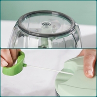 900Ml Groentechopper Handmatige Keukenmachine Draagbare Handtrekkoord Knoflook Vleesmolen Uiensnijder Voor Groenten Gember Fruit
