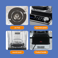 Mixeur alimentaire professionnel, mixeur commercial pour smoothies, mixeur commercial haute performance 2200w