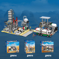 JieStar JJ9014-16 Series, Juego de Bloques de Construcción de Plástico ABS para Adolescentes y Adultos, 2142 Piezas, Modelo DIY de Edificios Modernos, Juguete Educativo