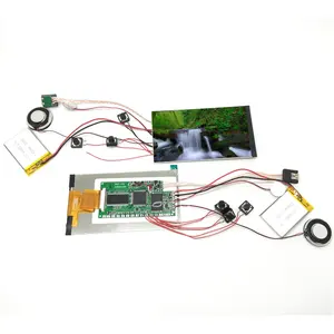 Modul Komponen Layar Video Lcd 2.4/2.8/4/4.3/5/7/10.1 Inci untuk Brosur Kartu Ucapan