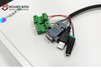 Lector de Puerta RFID UHF HUAWU 9dbi para Estacionamiento de Vehículos, Emulador de Teclado con Relé Wiegand26