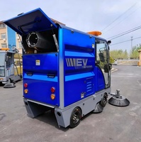 ConTour Nouveau Balayeuse autoportée électrique haute pression 48V avec cabine entièrement fermée, Nettoyeur de voirie, Brosse de détartrage/décapage 2300mm