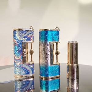 Tube de Rouge à Lèvres en Satin Style National, Emballage de Type Pression, Tube Vide pour <span class=keywords><strong>Baume</strong></span> à Lèvres de 3,5g à Remplissage Direct, Design Élégant - Product Image 4