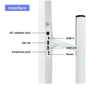 24inch xách tay xoay thông minh <span class=keywords><strong>TV</strong></span> Android 13 4K cho 5.0 <span class=keywords><strong>USB</strong></span> máy ảnh tương tác <span class=keywords><strong>LCD</strong></span> hiển thị đứng cho nhà cắm trại văn phòng - Product Image 3