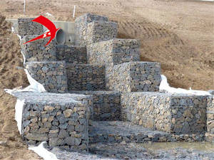 Vente flash : Gabion de clôture 2x1x1m / Paniers de gabion sous-marins 2,7 mm / Gabion 80x100 mm <span class=keywords><strong>Prix</strong></span> au Maroc par usine certifiée ISO - Product Image 3