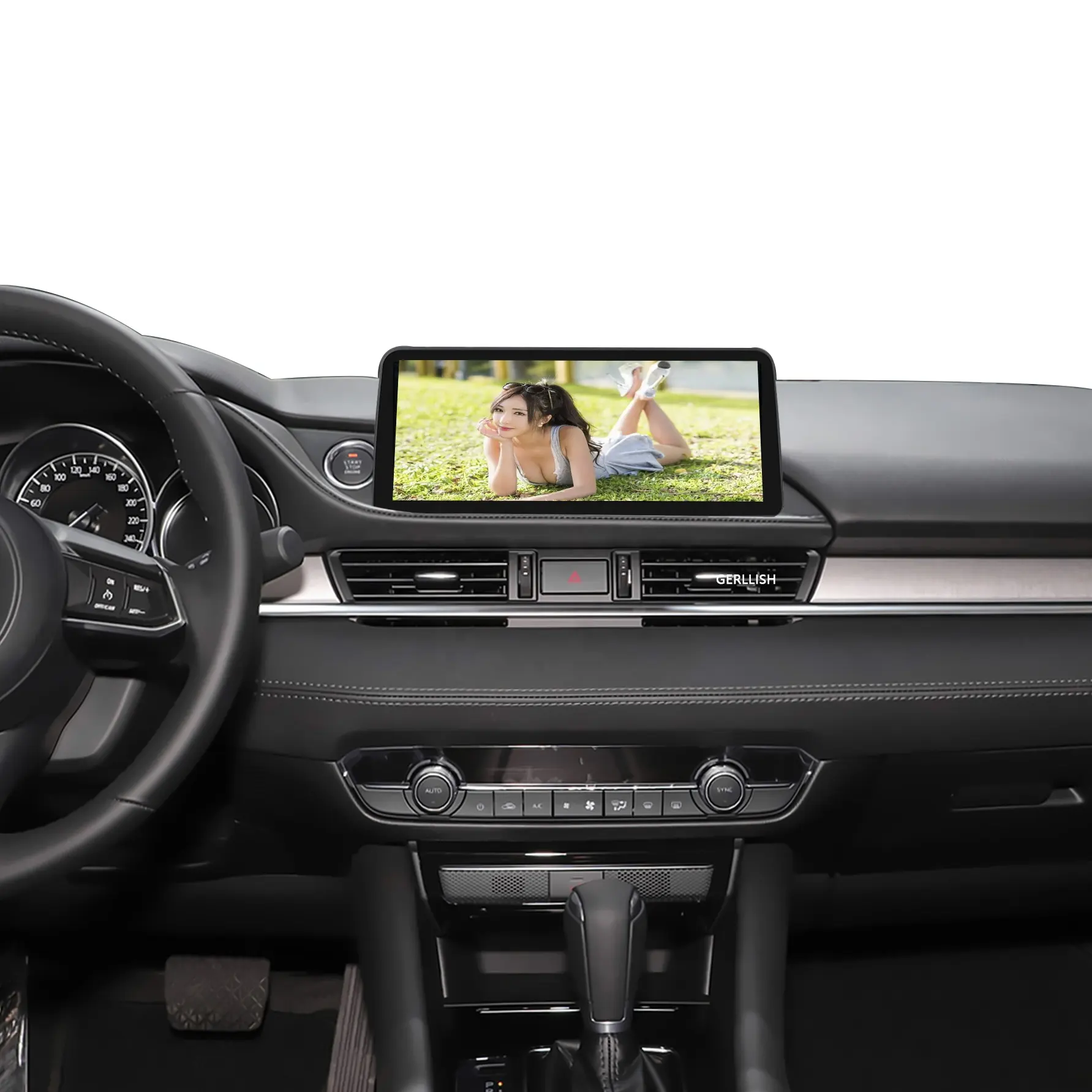 Desain baru 12.3 "layar IPS nirkabel berkabel auto sentuhan penuh 4G slot sim radio mobil android untuk Axela Mazda 6 2020 2021 2022