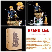 Figura de PVC de Link de la Leyenda de Zelda: Tears of the Kingdom, Escala 1:8, Modelo Anime, Juguete de Moda, Periférico GK