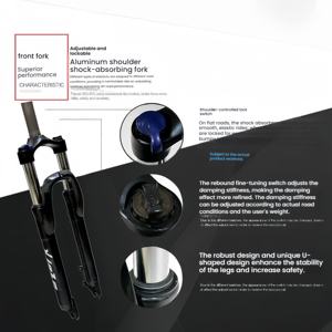 Bicicleta de Montaña Todoterreno con Frenos de Disco de 24 Velocidades, Llantas Gruesas de 24 Pulgadas, Cuadro de Acero de Alto Carbono, Pedales de Aleación <span class=keywords><strong>y</strong></span> Ruedas para Descenso - Product Image 2