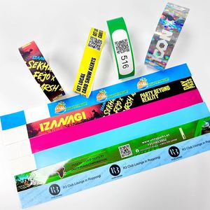 Pulseras de Papel Tyvek Sintético Personalizadas, Resistentes al Agua, para Eventos, Pulseras de Papel para Entradas - Product Image 2