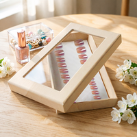 Offre Spéciale – Boîtes en Carton Biodégradables Rectangulaires avec Couvercle pour Emballage d'Ongles Press-on – Personnalisation de la Taille et Gaufrage