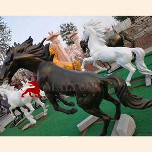 Statua del cavallo della vetroresina del fornitore della fonderia di colore bianco per la decorazione dell'azienda agricola - Product Image 2