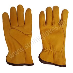 Guantes de cuero de Palma de jardín, guantes de conducción de trabajo por Sunny, venta de fábrica - Product Image 1