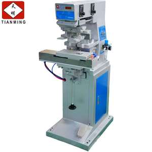 Semi-automatic Two <b>Color</b> Pad <b>Printer</b> with Shuttle Machine for <b>Paper</b> Label Tube Printing-New - Product Image 1