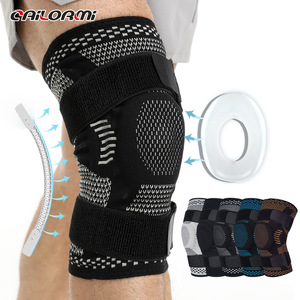 Cailoroni Knee Brace With Silicone Pad Support For Running Basketball Fitness Protection Adult Size Smlxl2xl3xl - Product Image 1