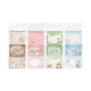 10 notas adhesivas desprendibles por paquete, serie Tea Party, pegatinas retro con estampado en caliente, material DIY para decoración - Product Image 5