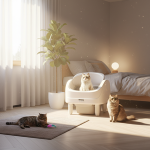 กระบะทรายแมวอัจฉริยะจากโรงงานโดยตรง ควบคุมผ่านแอพ WiFi - Product Image 1