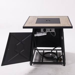 Mesa <span class=keywords><strong>de</strong></span> <span class=keywords><strong>gas</strong></span> propano para jardín o balcón <span class=keywords><strong>con</strong></span> quemador <span class=keywords><strong>de</strong></span> <span class=keywords><strong>gas</strong></span> y <span class=keywords><strong>piedras</strong></span> <span class=keywords><strong>de</strong></span> lava para patio exterior - Product Image 1