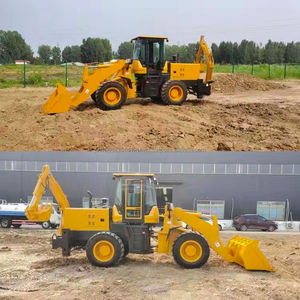 Tracteur 4x4 avec chargeuse et pelle rétrocaveuse livraison gratuite, mini chargeuse-pelleteuse à roues - Product Image 5