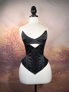 Bridal <b>Women</b> Rhinestone Satin Boned Underbust <b>Corset</b> Solid Color Waist Cincher Cincher Overbust <b>Corsets</b> Breathable Slimming - Product Image 4