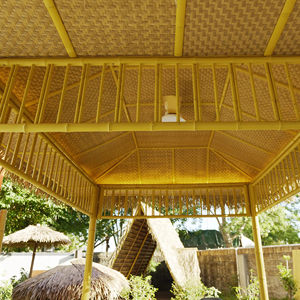 Традиционный дизайн, ПВХ-ротанг, плетеный синтетический бамбуковый мат для наружной кровли, водонепроницаемый, для дома - Product Image 1