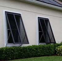 Volets de fenêtre à persiennes en alliage d'aluminium personnalisés avec protection antivol pour usage extérieur à la maison-durables et écologiques