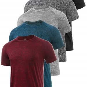 T-shirts sportifs tricotés surdimensionnés pour hommes, évacuation de l'humidité, séchage rapide, respirants, pour l'exercice et le fitness - Product Image 3