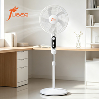 Ventilateur sur pied à commande rotative 3 vitesses avec minuterie mécanique de 60 minutes, hauteur réglable, ventilateur de sol pour la maison avec minuterie