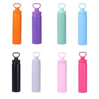 Gourde sport isotherme en acier inoxydable grande capacité avec logo personnalisé, couvercle et poignée, isolation thermique 12-24h