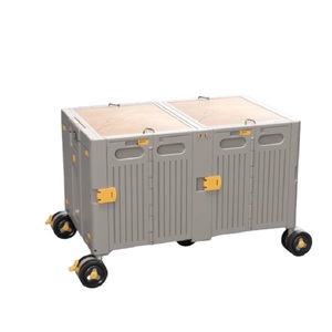 Nouveauté : <span class=keywords><strong>chariot</strong></span> utilitaire pliable en plastique portable, <span class=keywords><strong>chariot</strong></span> de courses pliable pour le shopping, le camping et le rangement - Product Image 3