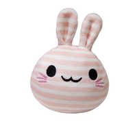 Greenmart Mini lapin personnalisé Kawaii jouet animal en peluche lapin doux brodé pour la machine à griffes de fête PP coton rempli